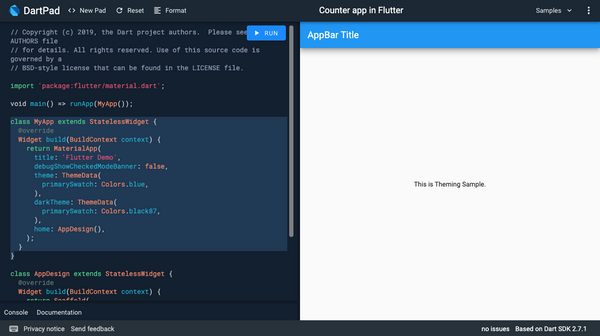 Dark Theme in Flutter